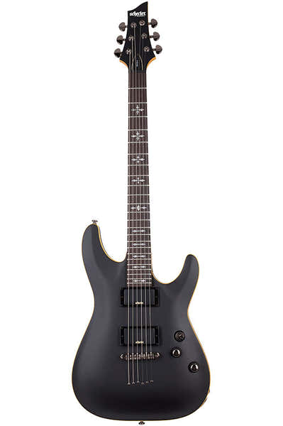 Schecter Demon 6 Negro satinado envejecido