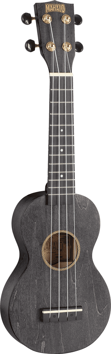 Ukelele Soprano Slim Negro Satinado + Funda