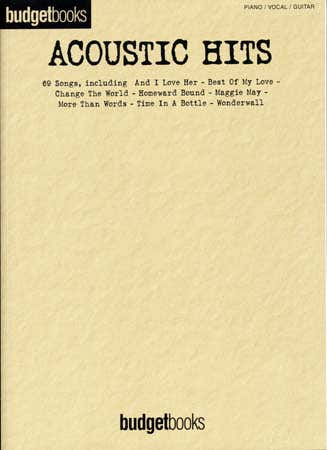 BUDGETBOOKS ACOUSTIC HITS - PVG