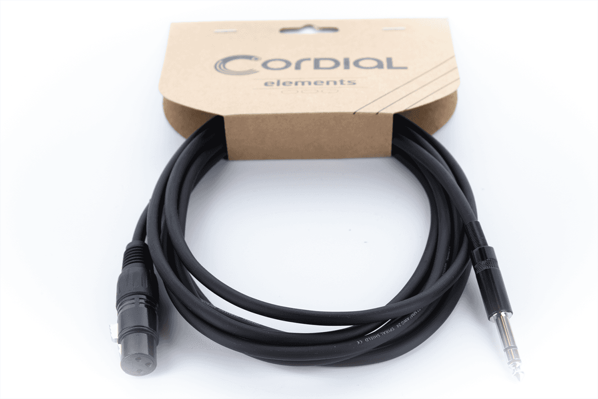 Cable de Audio XLR Hembra / Jack Estéreo - 1,5 M