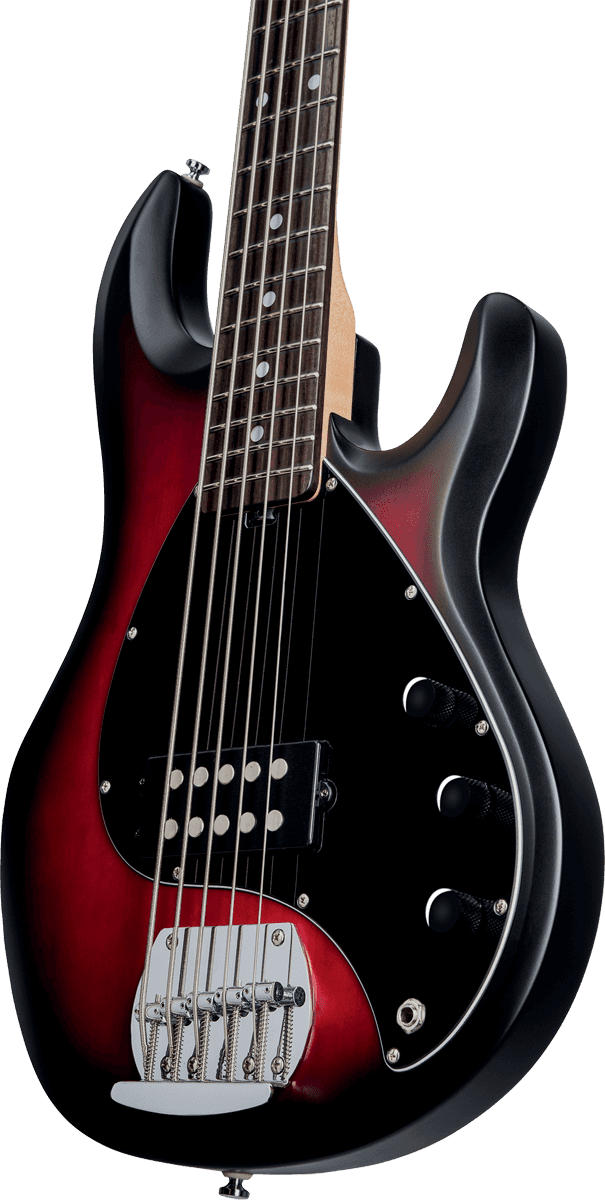 Stingray5 In Ruby Red Burst Satin 5-String