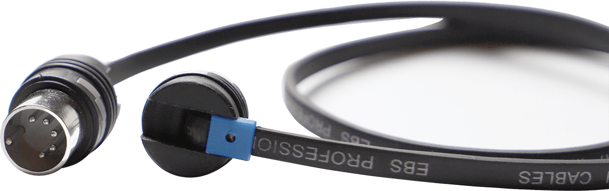 cable MIDI BlueDot plano con cabeza flexible 28 cm