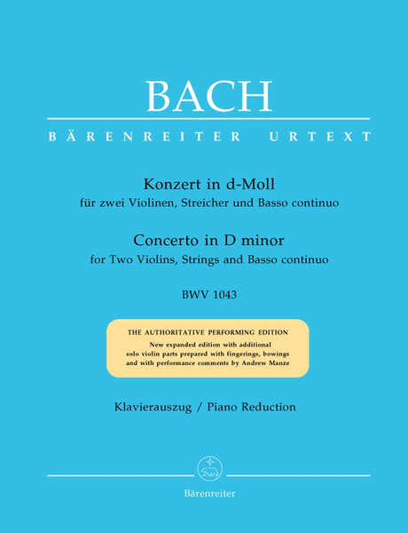 J.S. - Concerto En Re Mineur Bwv 1043 Pour 2 Violons Cordes Et Basse Continue