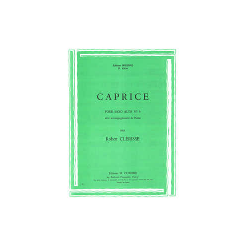 Clerisse - Caprice - Saxophone et Piano