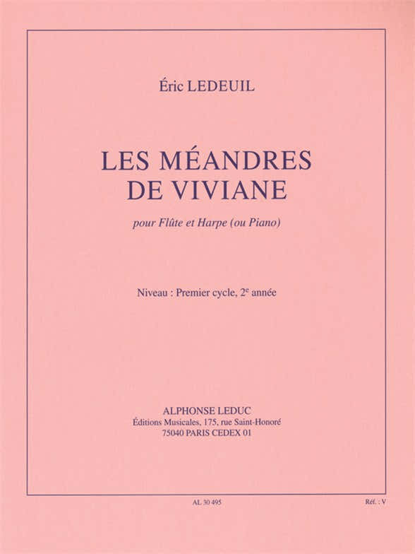 Ledeuil Eric - Les Meandres De Viviane - Flute & Piano