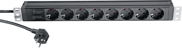 K&M 19" 230V RACK-MOUNTED POWER SOCKET 8 SOCKETS