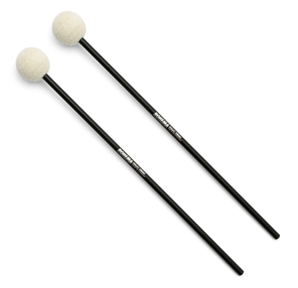 Rohema Baquetas de Plástico 3CM Cabeza de Fieltro 3CM Medio Duro