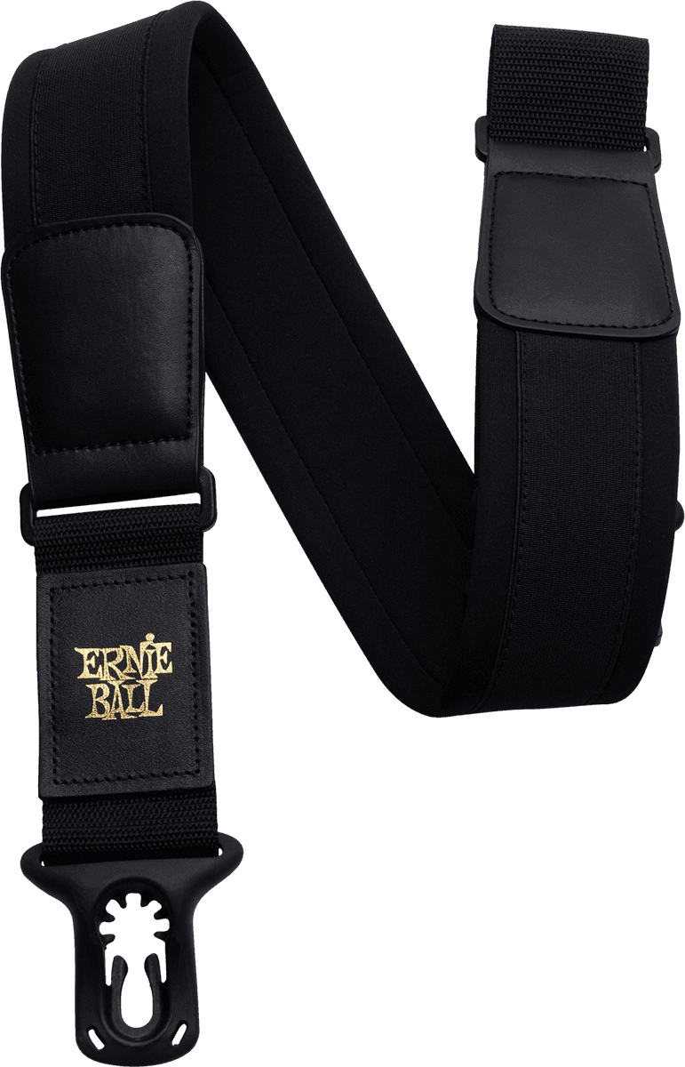 Ernie Ball POLYLOCK NEOPRENE STRAP BLACK
