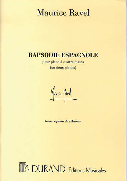 Ravel M. - Rapsodie Espagnole - Piano 4 Mains