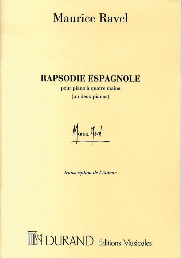 Ravel M. - Rapsodie Espagnole - Piano 4 Mains