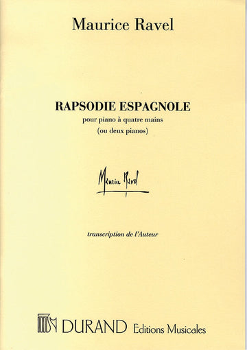 Ravel M. - Rapsodie Espagnole - Piano 4 Mains