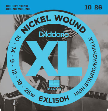 EXL150H NICKEL WOUND ELECTRIC GUITAR STRINGS HIGH-STRUNG/NASHVILLE TUNING 10-26