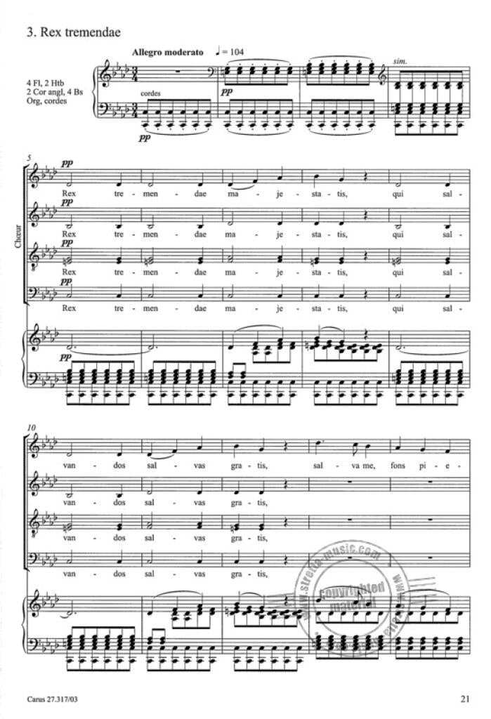 SAINT-saens Camille - Messe De Requiem Op.54 - Reduction Piano