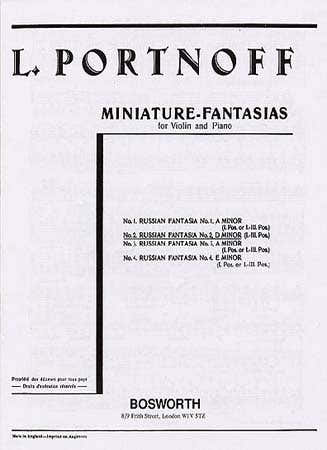 Portnoff - Faisie Russe N°2 Re Mineur - Violín / Piano