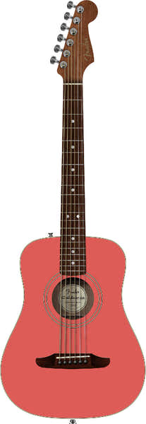 California Standard Redondo Mini con funda Tapa de abeto Rojo Fiesta