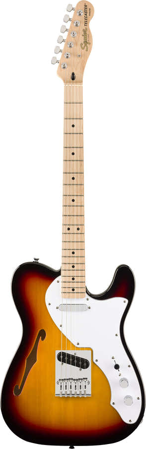 Telecaster Thinline Affinity MN Sunburst de 3 colores