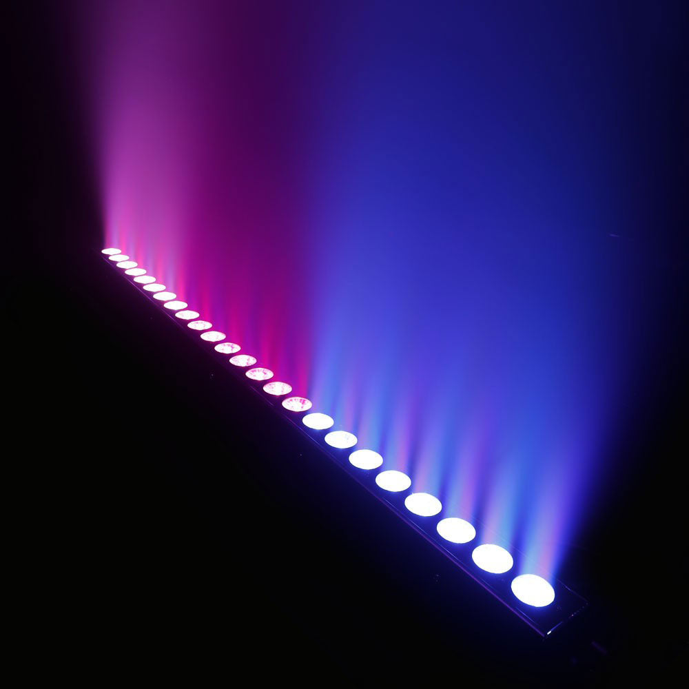 TRIBAR 400 IR - BARRA LED TRICOLOR (RGB) 24 X 3 W CAJA NEGRA CON MANDO A DISTANCIA INFRARROJOS