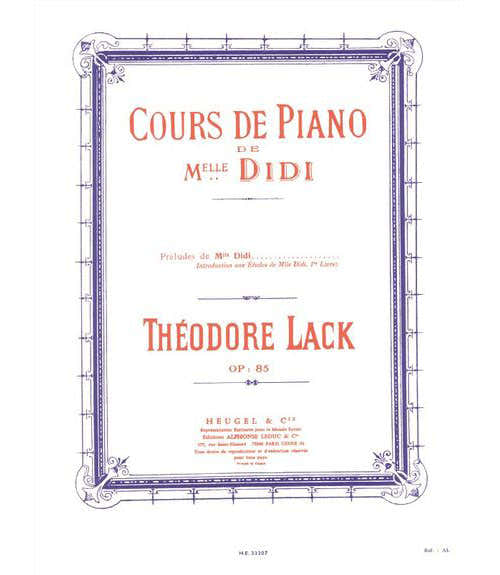 Lack - Cours De Piano De Melle Didi