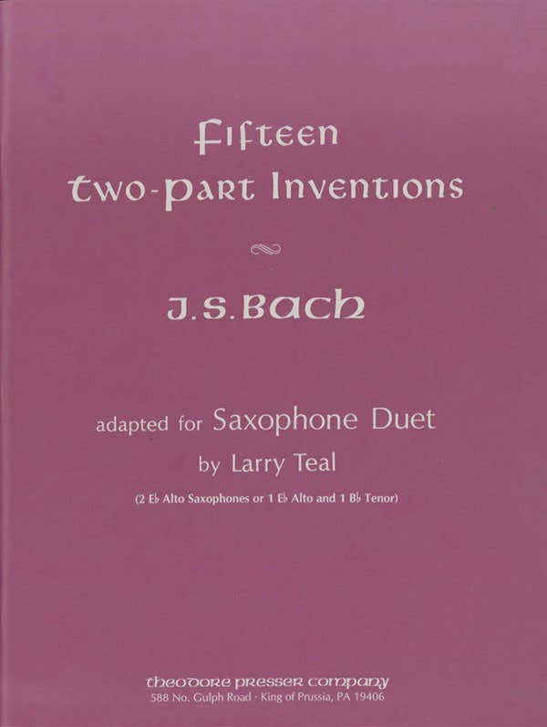 Bach J. S. - 15 TWO-part Inventions - 2 Saxophones