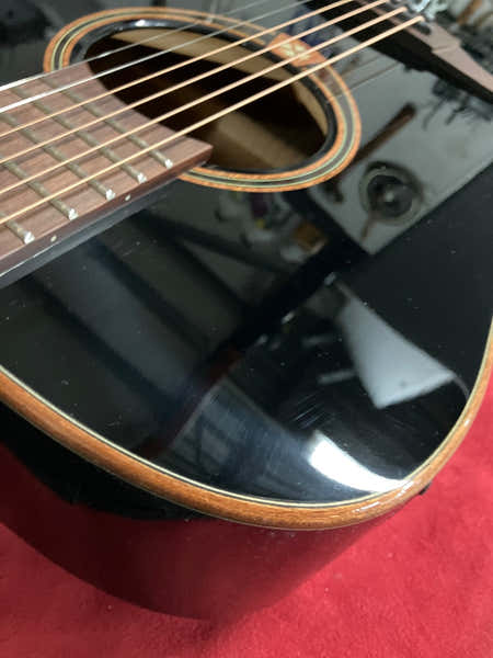 Tramontane T118DCE-BLK Dreadnought Cutaway Electro Negro - Stock B
