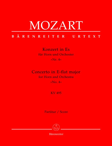 MOZART W.A. - CONCERTO N°4 EN MIB MAJEUR KV 495 POUR COR ET ORCHESTRE - CONDUCTEUR