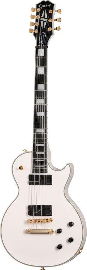 Les Paul Custom Origines 7 Signature Matt Heafy Bone White Ibg