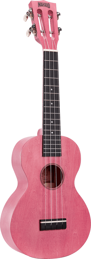 Ukelele Island Concert Coral Pink + Funda