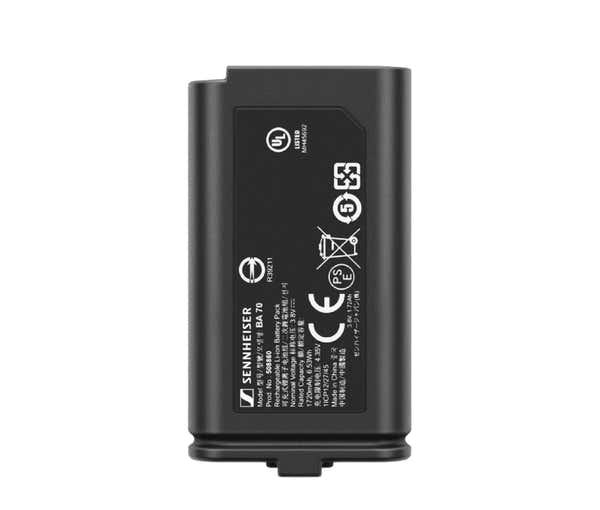 Sennheiser BA 70 - BATERA RECARGABLE PARA TRANSMISOR EW-D SK Y EW-D SKMS-S