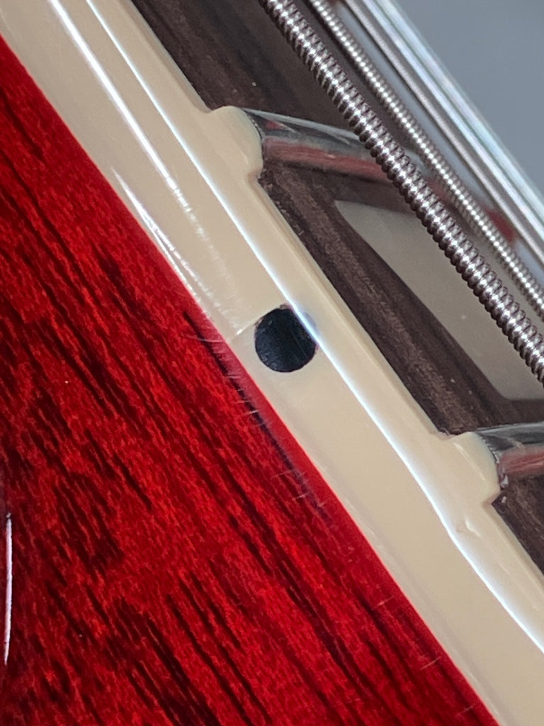 Les Paul Studio Rojo vino Ribete crema Stock B