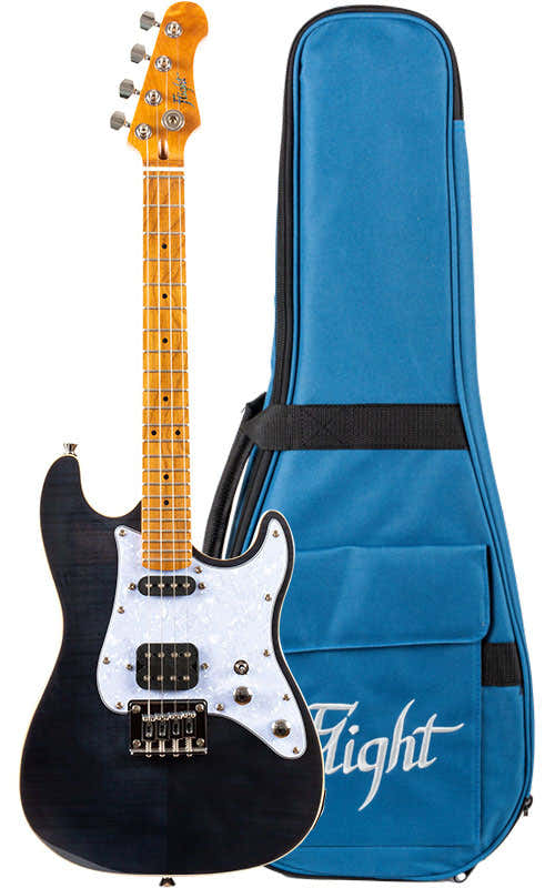 Pathfinder Tenor Electric Ukulele - Trans Black -