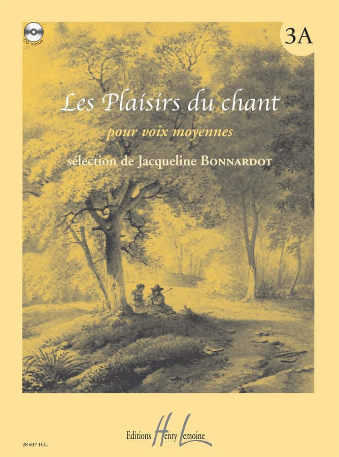 Bonnardot Jacqueline - Les Plaisirs Du Ch Vol.3A + Cd - Voix Moyenne Piano