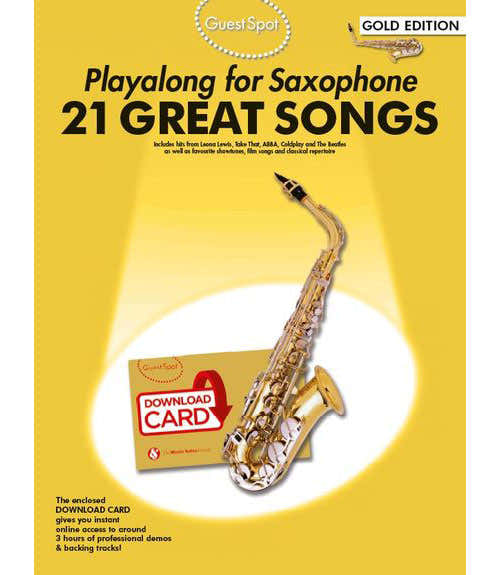 GUEST SPOT 21 GREAT SONGS GOLD EDITION + DOWNLOAD CARD - SAXOPHONE