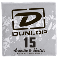 ELECTRIC STRINGS NICKEL PLATED STEEL UNIT SOLID STEEL 015