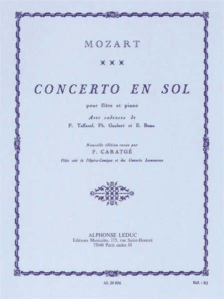 W.A. Mozart Concerto In G