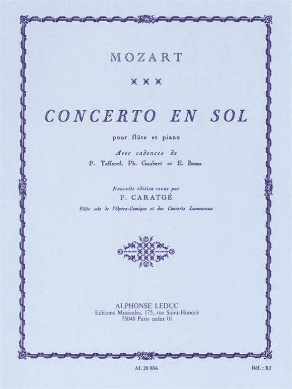 W.A. Mozart Concerto In G