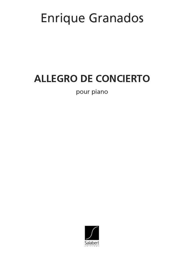 Granados - Allegro De Concierto - Piano