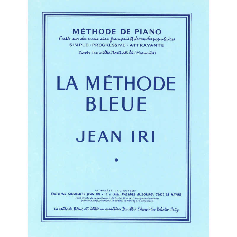 Iri Jean - La Methode Bleue - Piano