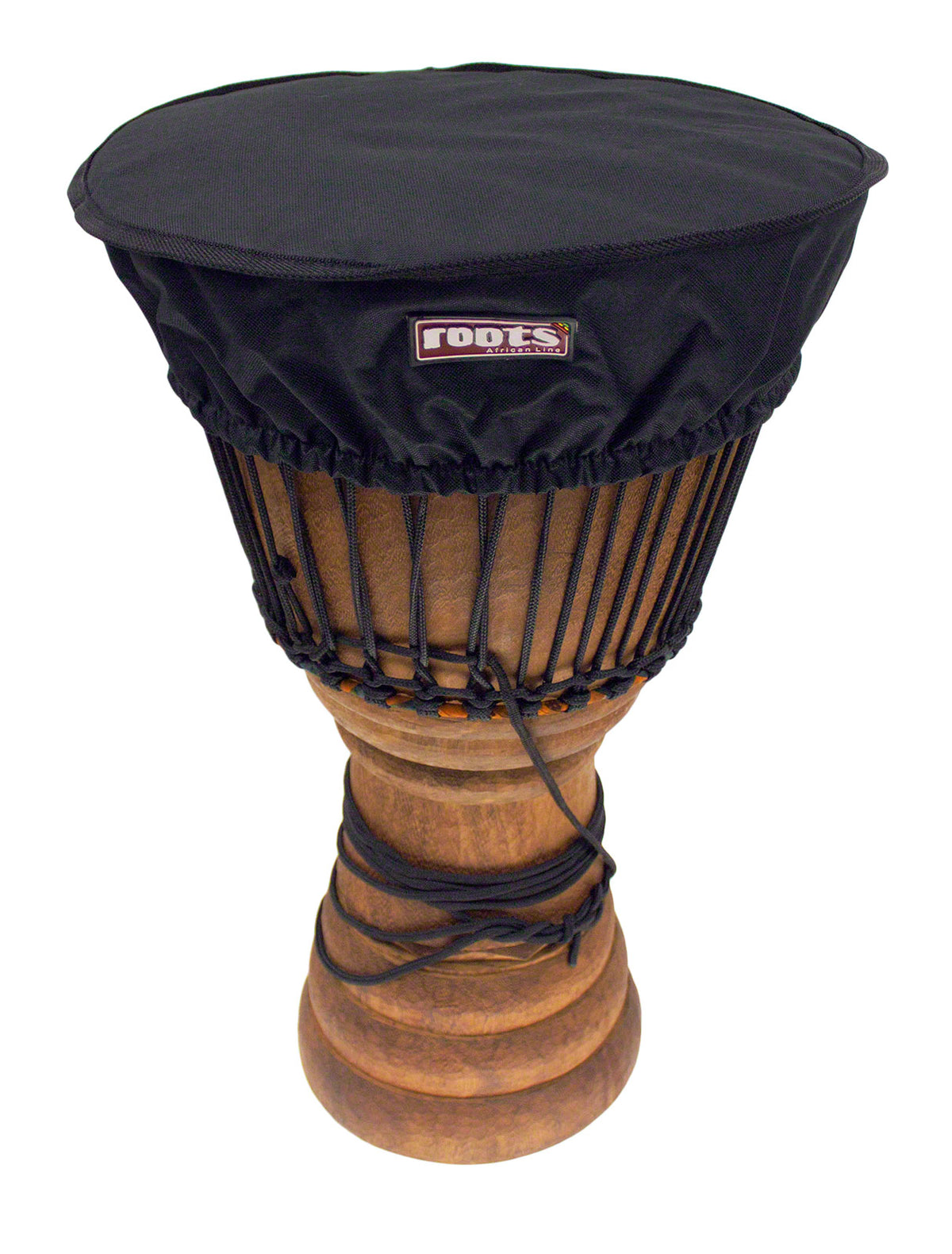 Roots Percussion Funda Deluxe Protección Parche Djembé 35-38 CM Nylon - Negro