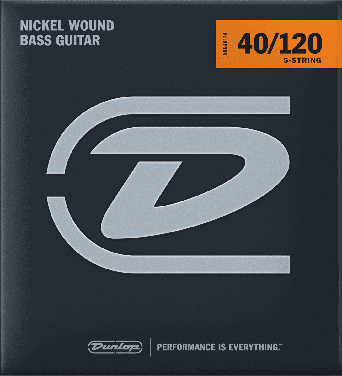 BASS STRINGS ROUND WIRE NICKEL NICKEL SET 40-120 5 STRINGS