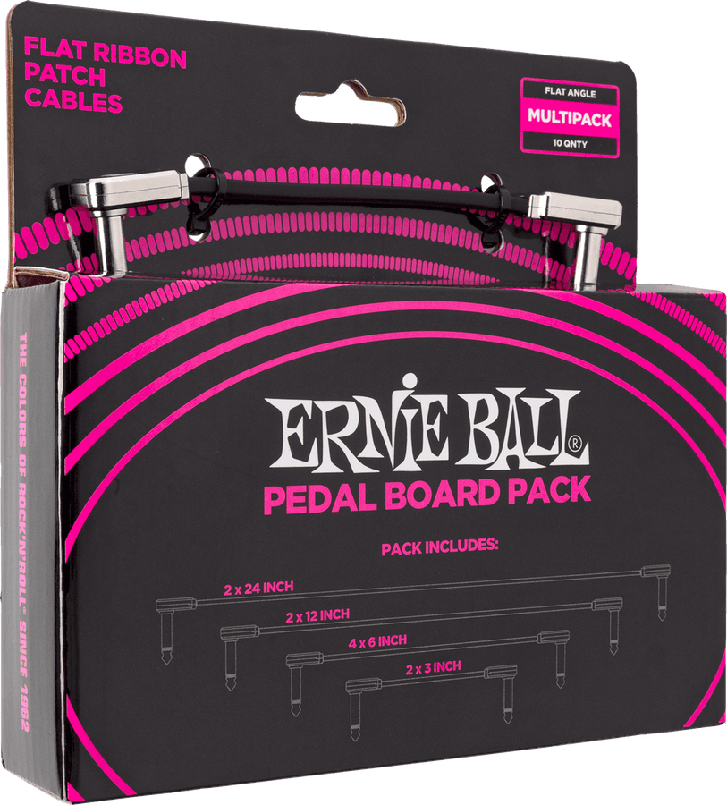 Pack de Pedalera - 10 Patch en 4 Longitudes Mixtas- Acodado Fino & Plano