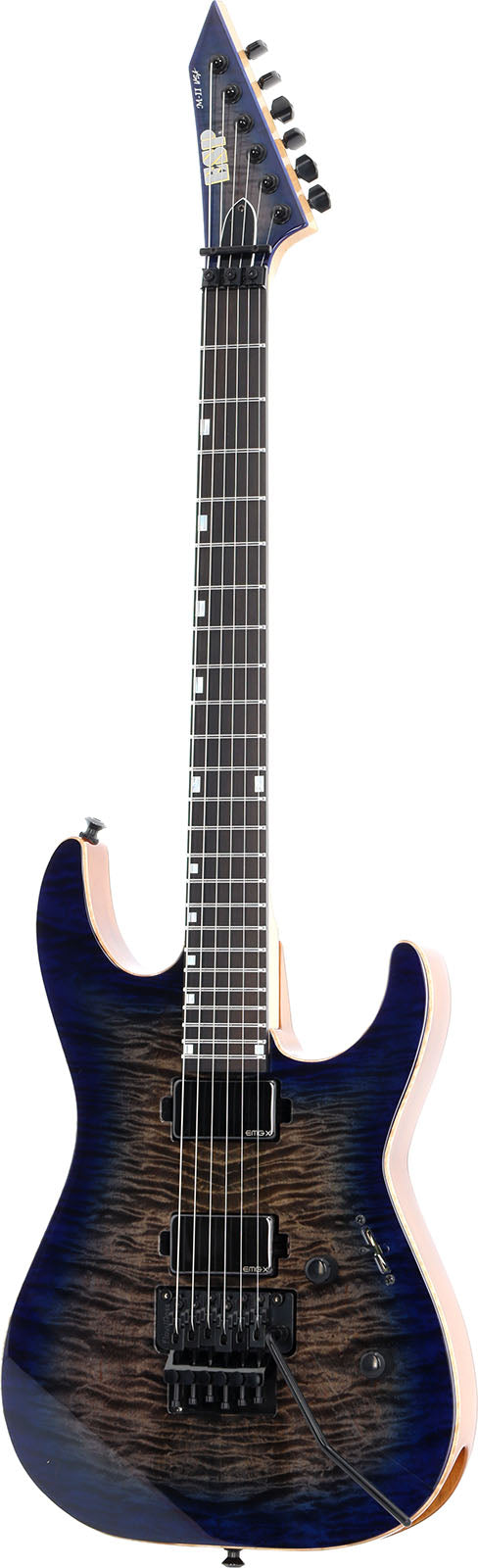 M-II DX USA FR Arce flameado Blue Moon EMG