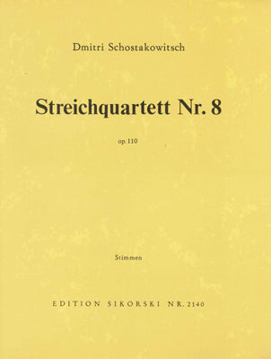 Chostakovitch - Quatuor A Cordes N°8 Op.110 - Partes