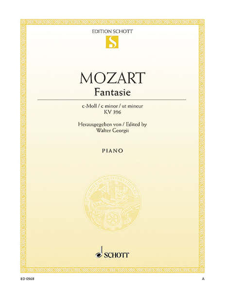 Mozart - Fantasia No. 19 C Minor KV 396 - Piano