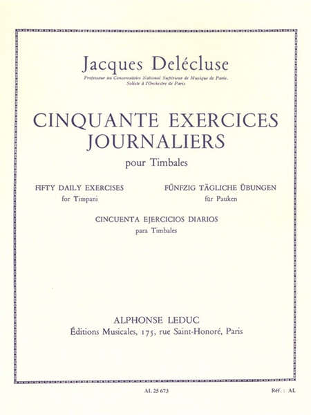 50 Exercices Journaliers pour timbales