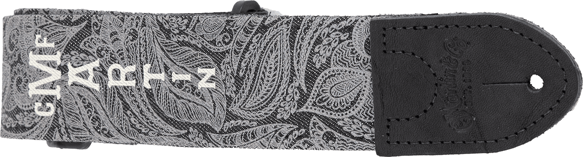 PAISLEY DENIM STRAP BLACK