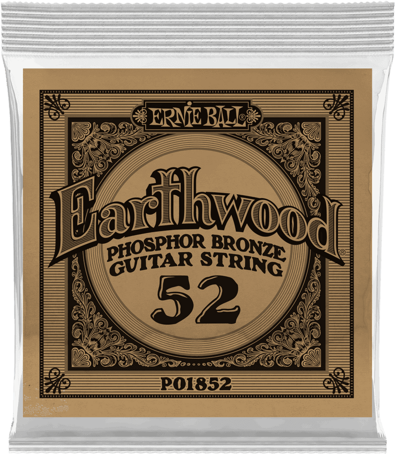 .052 EARTHWOOD PHOSPHOR BRONZE ACOUSTIC GUITAR STRINGS