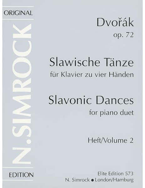 Dvorák - Slavonic Dances Op. 72 Numéro 2 - Piano (4 Hets)