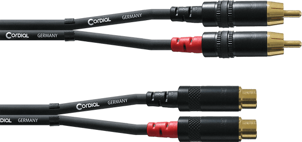 Cable de Audio RCA Macho/Hembra 3 M
