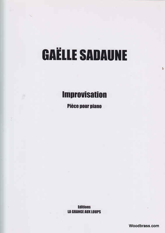 Sadaune Gaelle - Improvisation - Piece Pour Piano