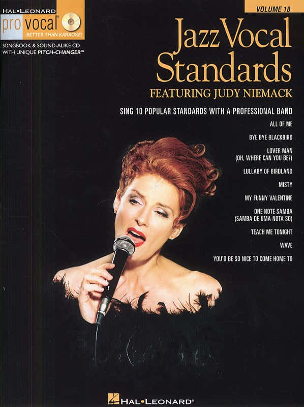 JAZZ VOCAL STANDARDS - SING 10 POPULAR STANDARDS WITH A PROFESSIONAL BAND + CD - VOICE